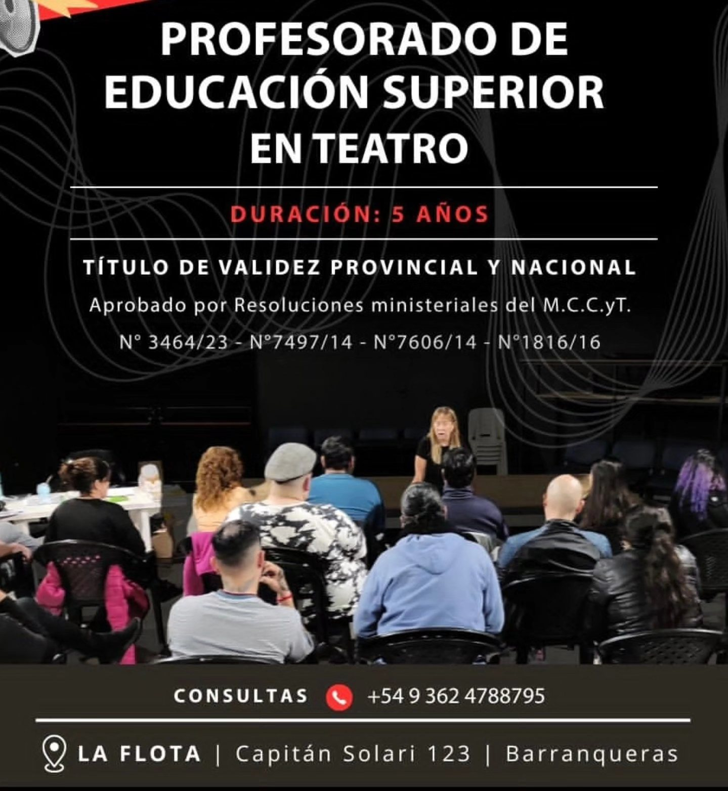 El Profesorado de Teatro se Dictará en el Centro Cultural “La Flota”